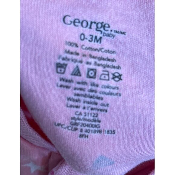 Baby Footed Pajamas 0-3M Floral Tied Dye Animal Prints Zip & Snap - Picture 14 of 14